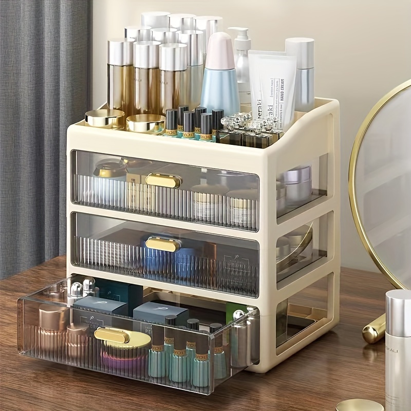 Makeup Organizer With Drawer Jewelry Organizador Cosmetics Skin Care  Products Box Desktop Sundries Storage Box Make up Organizer - AliExpress