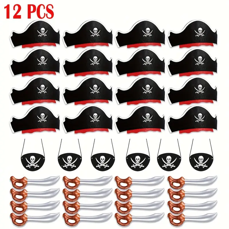 Pirate Hat Set Pirate Party Favors Pirate Theme Party - Temu