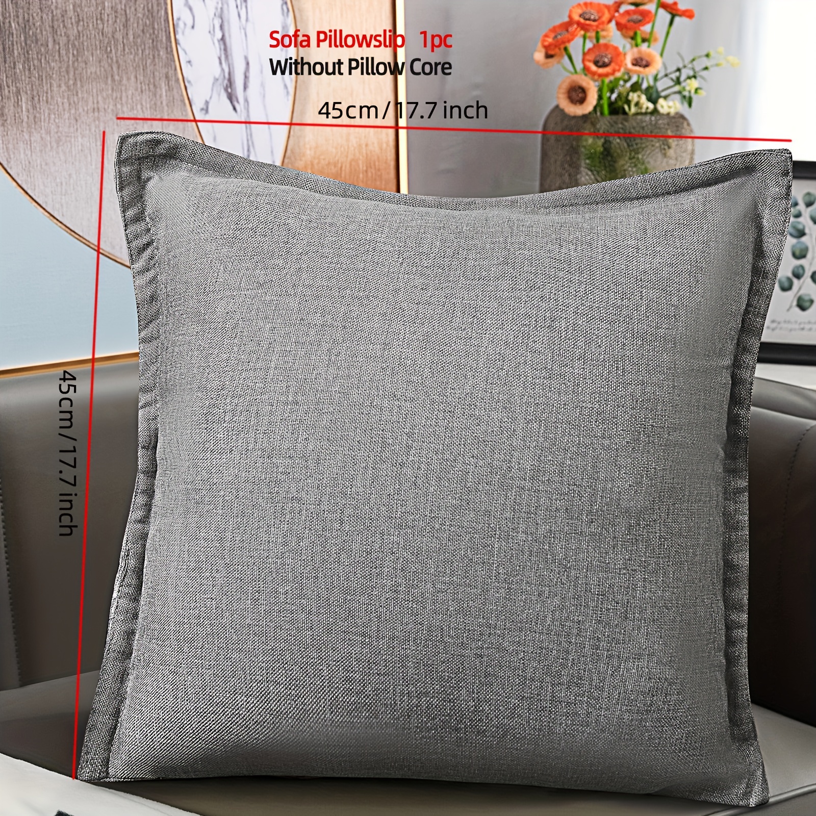 Linen solid pillow covers