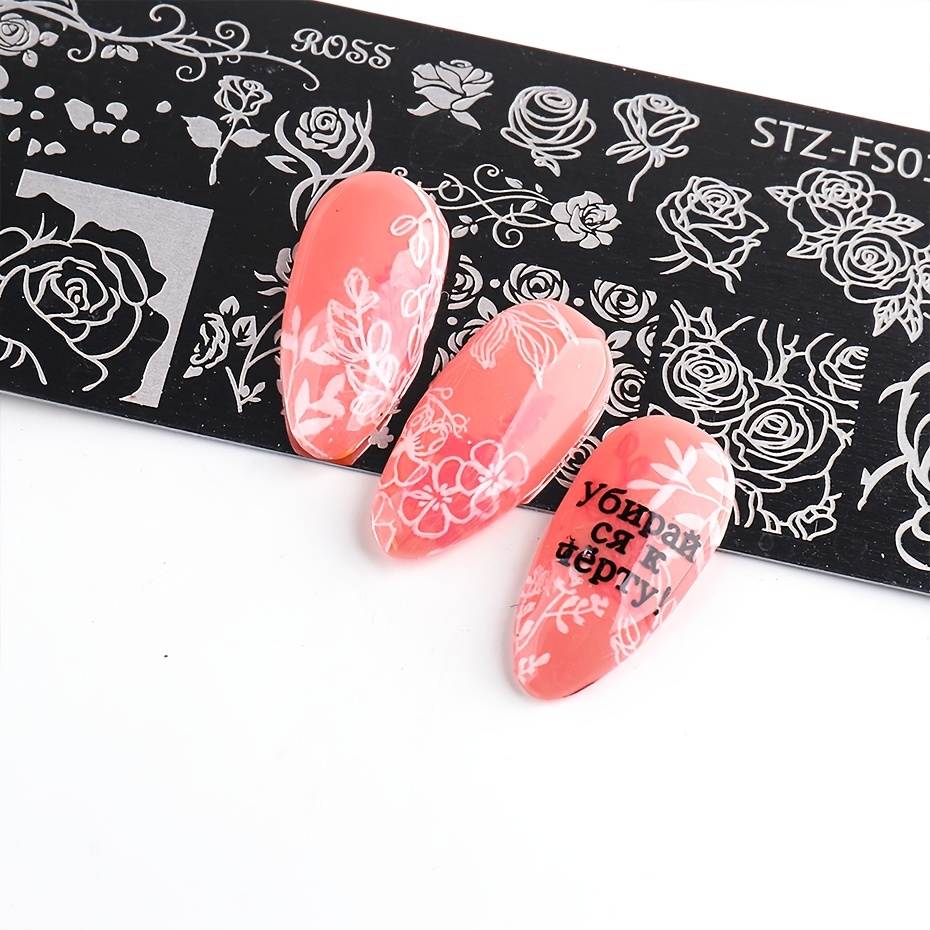 Create Gorgeous Nail Art Stainless Steel Nail Stamping - Temu