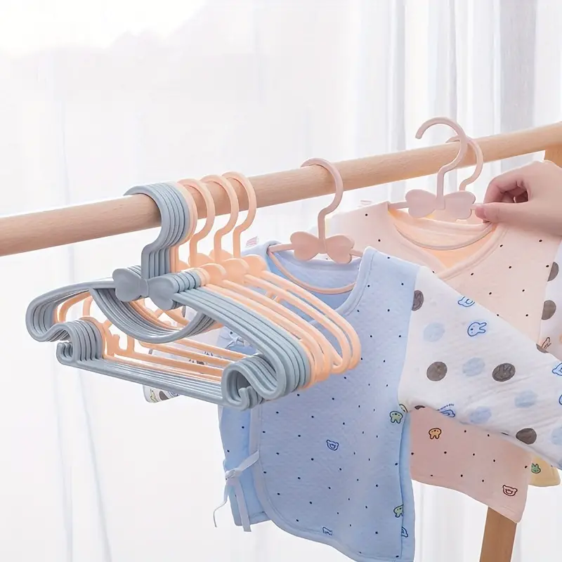 Baby Plastic Clothes Hangers - No Trace, Multifunctional & Perfect