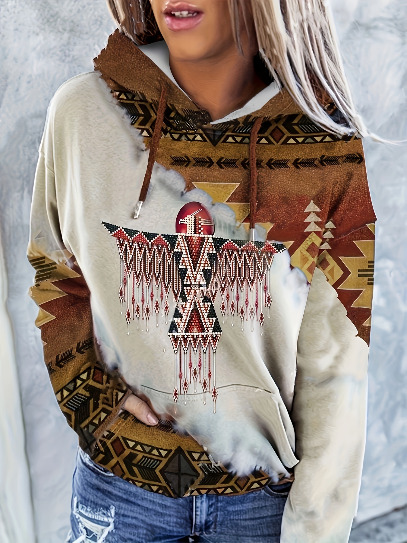 Women Aztec Sweater - Temu Canada