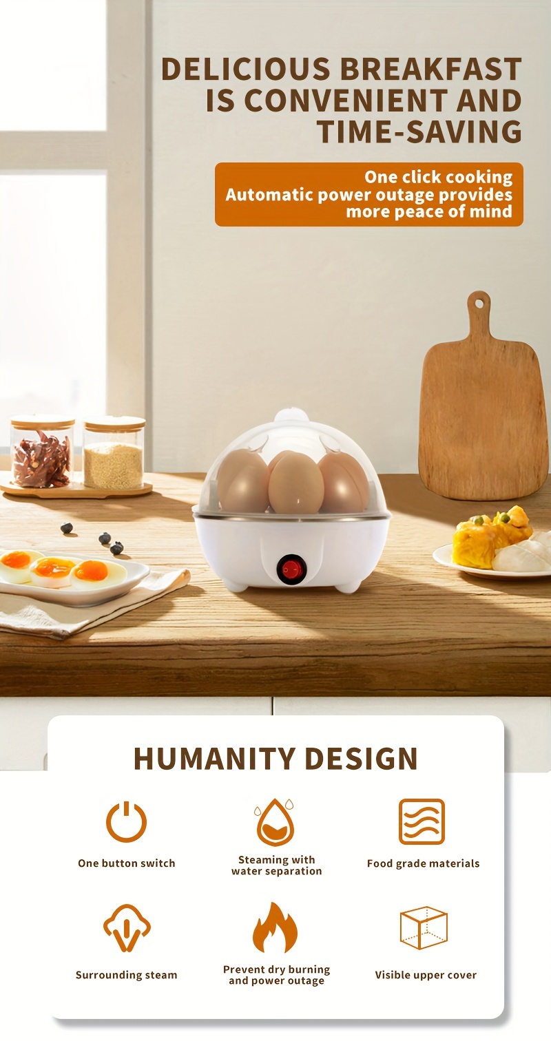 Multifunctional Egg Cooker Cute Egg Steamer Automatic Power - Temu