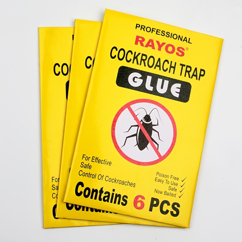 Cockroach Sticker Trap Sticky Board 6pcs Pack