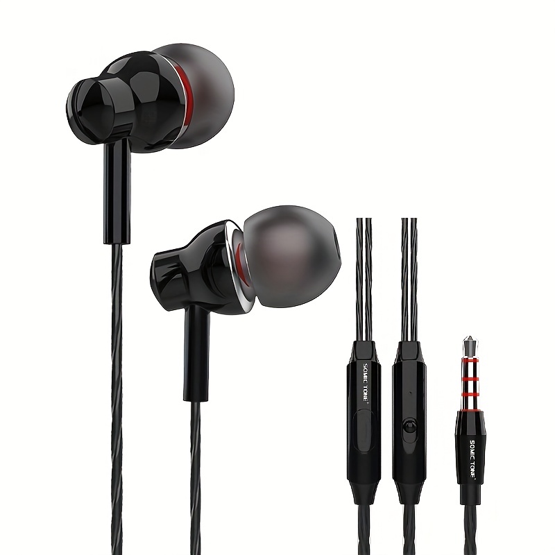 Wired Earphone Subwoofer Stereo In ear Headphones For Temu