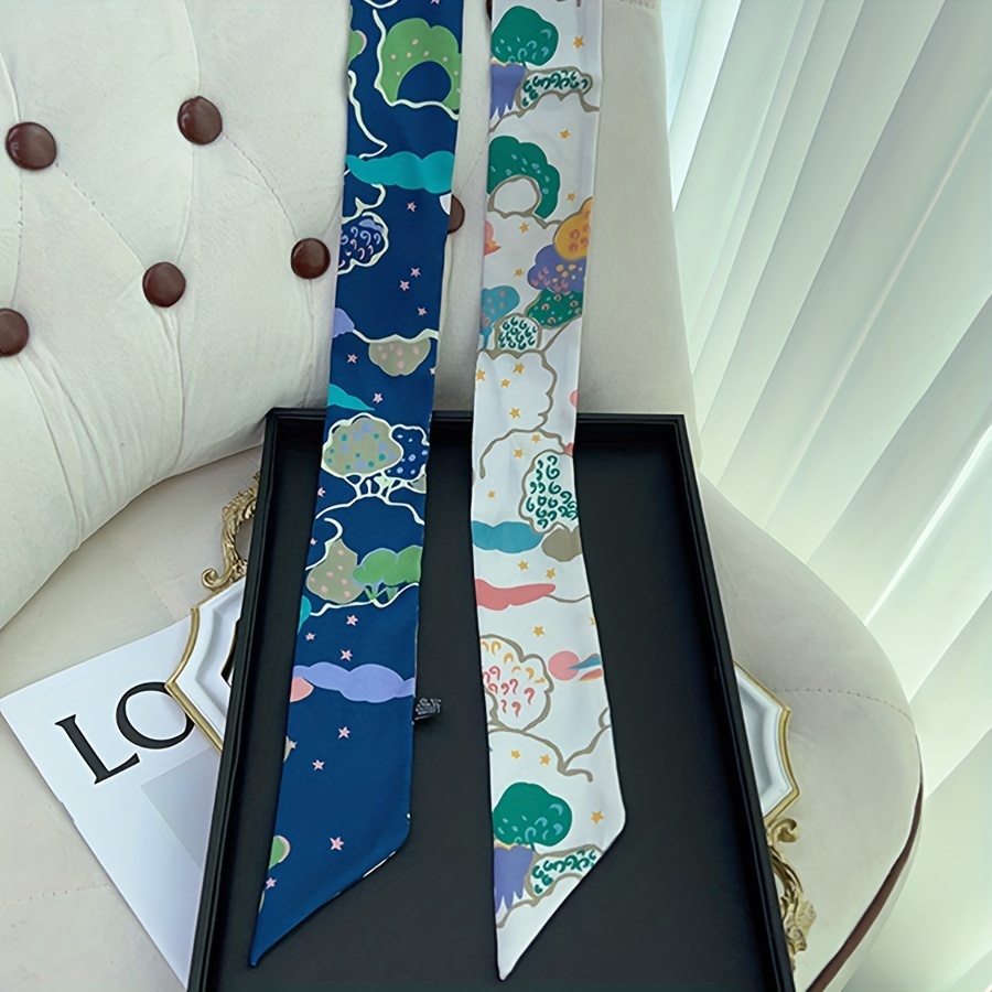 Cloud Sea Star Pattern Ribbon Scarf Headband Neck Wrist Scarf