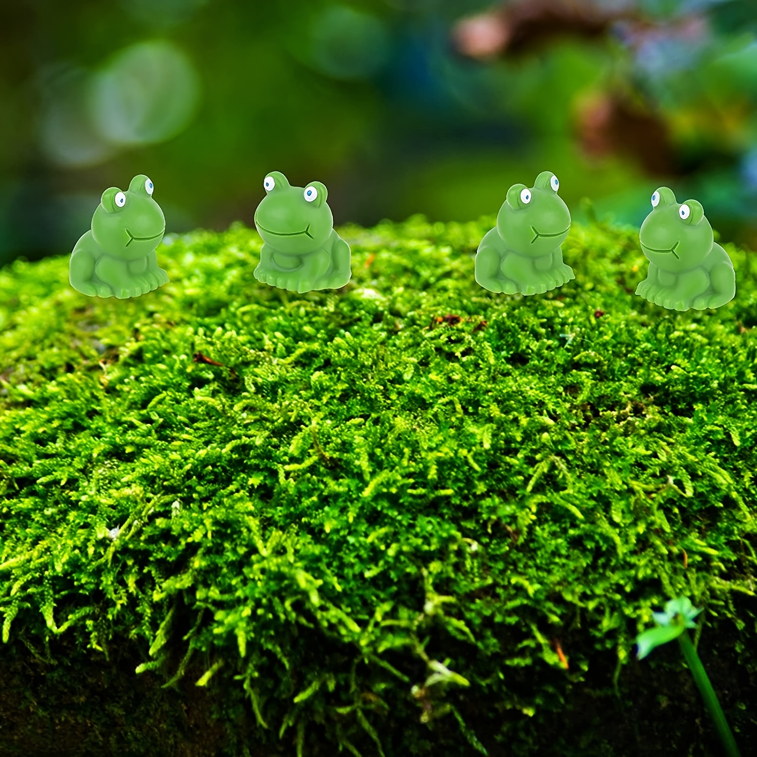 Cute Frog Miniature Figurines Resin Mini Frogs Moss Micro - Temu