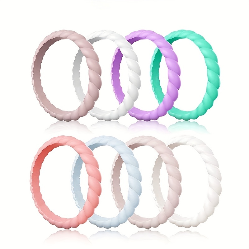 Sporty Rubber Ring Braid Shape Ergonomic Design For Sporing - Temu