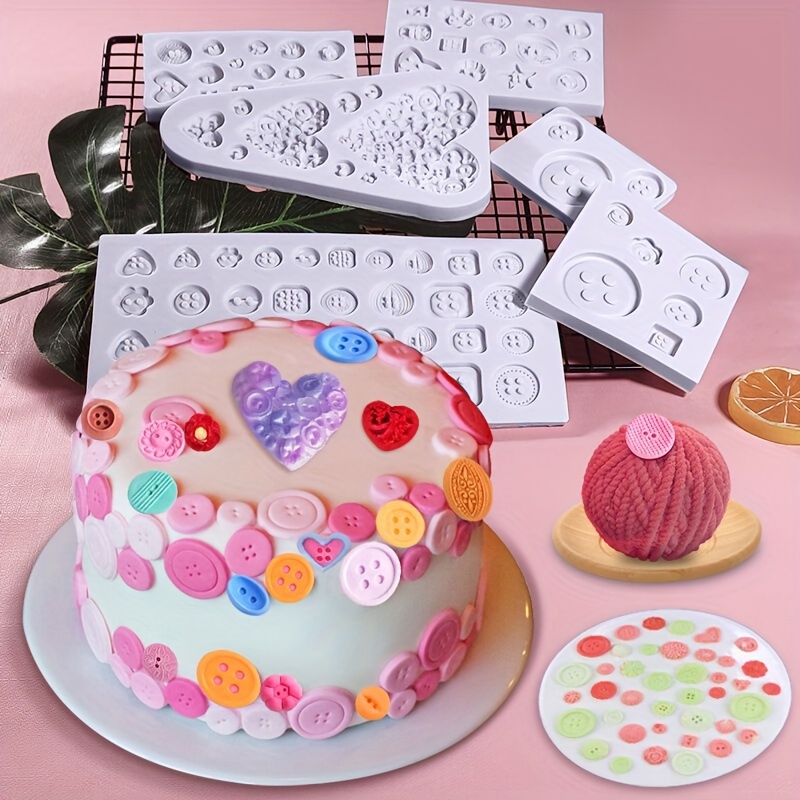  Heart Birthday Cakes Silicone Mold Fondant Cake Mold DIY Baking  Tool For Making Chocolate Candy Handmade-Soap Molds Silicone Shapes: Home &  Kitchen