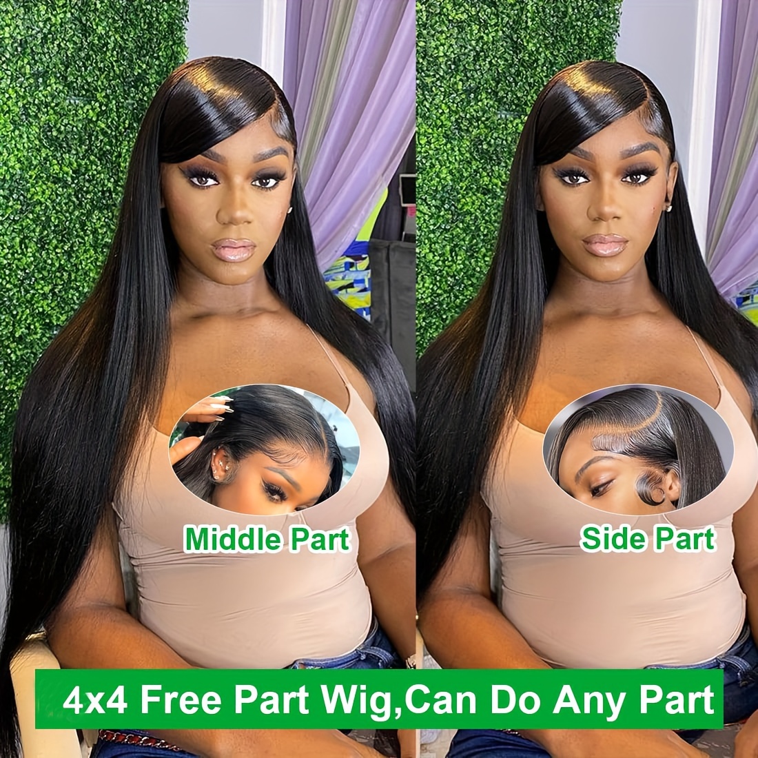 4x4 Hd Transparent Lace Front Wigs Human Hair Pre Plucked - Temu