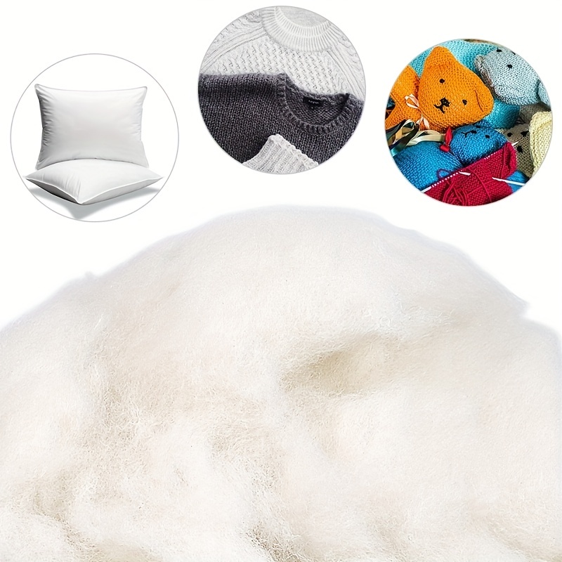 50g Polyester Fill, Premium Polyester Fiberfill, Recycled Polyester Fiber,  High Resilience Stuffing Fluff Fiberfill for Pillow Filling, Christmas  Dolls DIY, and Home Decors Projects - Yahoo Shopping