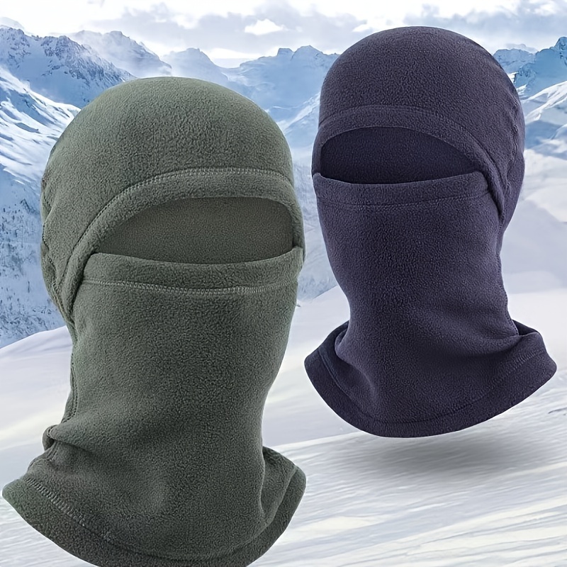 Cagoule d'hiver en polaire pour homme et femme, masque facial