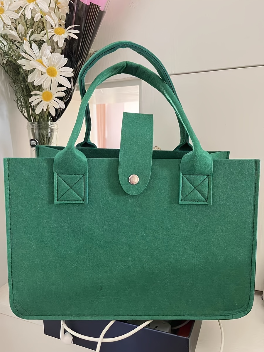 Borsa Tote Casual A Grande Capacità, Borsa Della Spesa Di Colore Solido  Semplice, Borsa Regalo, Perfetta Borsa A Mano Per L'Uso Quotidiano - Temu  Italy