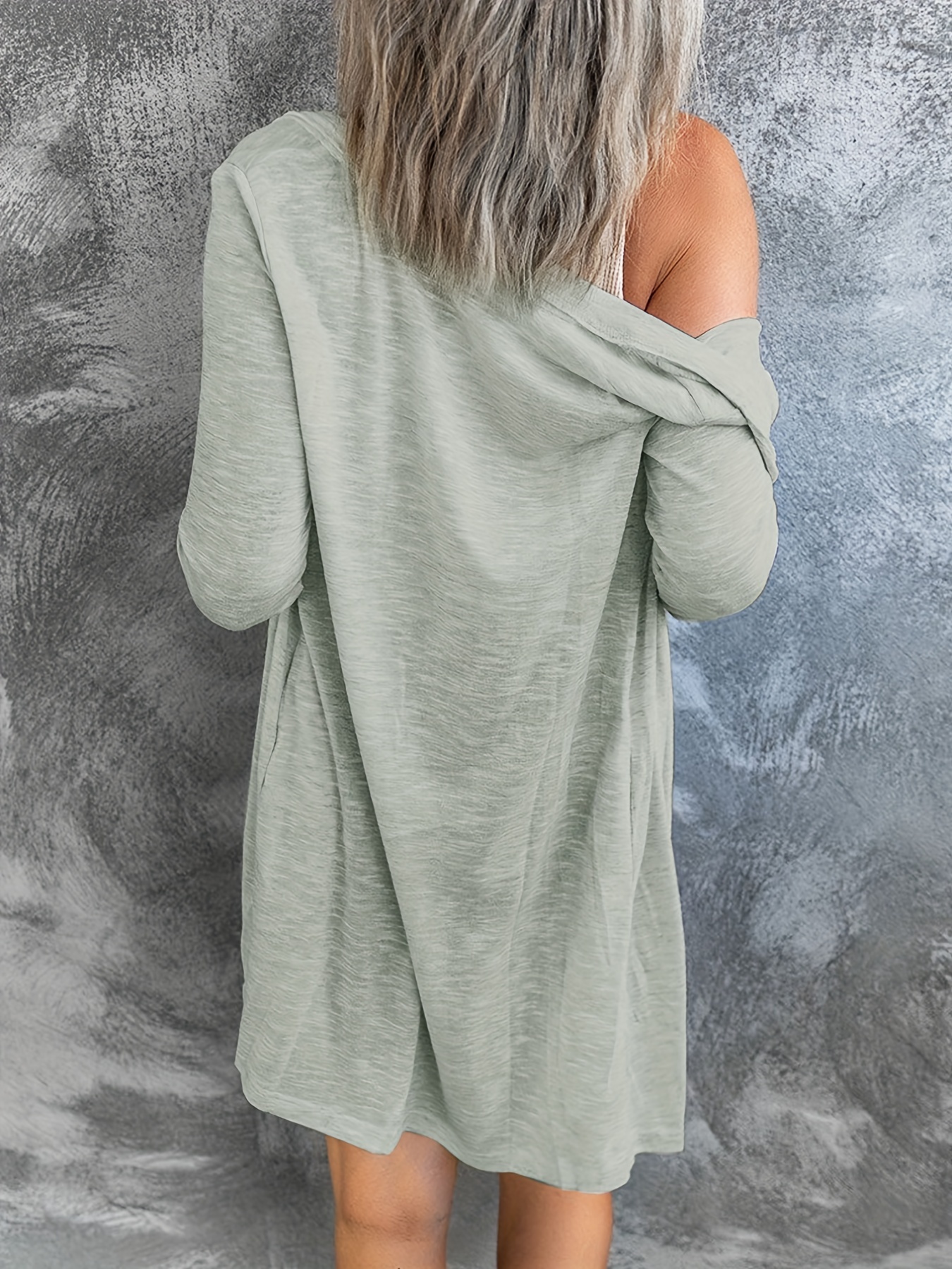 Sheer clearance silver cardigan