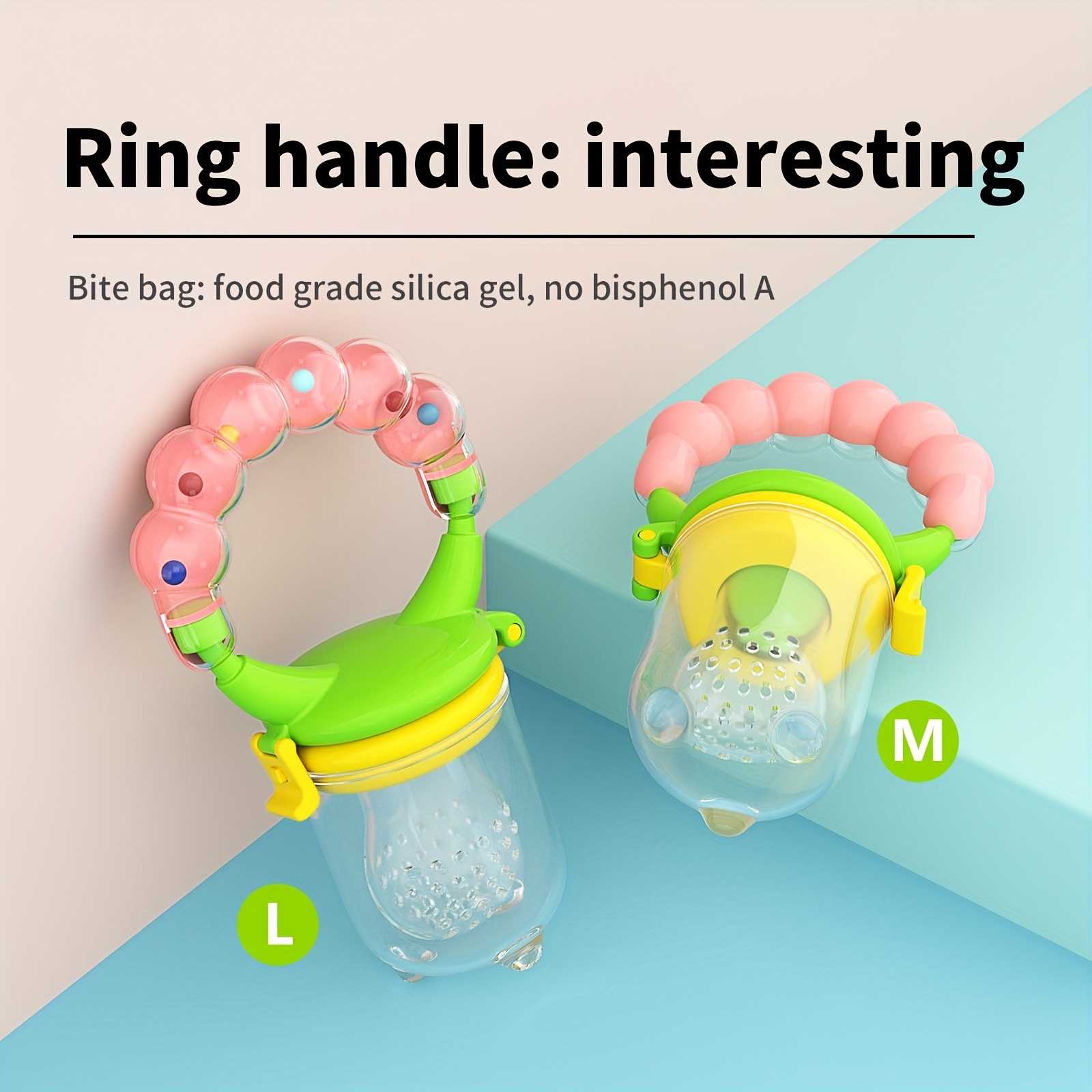 Baby Ring Bell Biteable Teething Toy Training Pacifier | 24/7 Customer ...