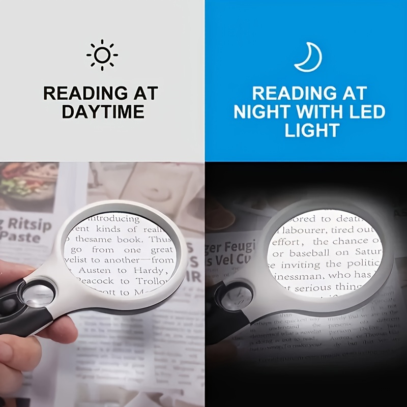 Magnifying Glass With Light magnifier With Light 3x 45x High - Temu