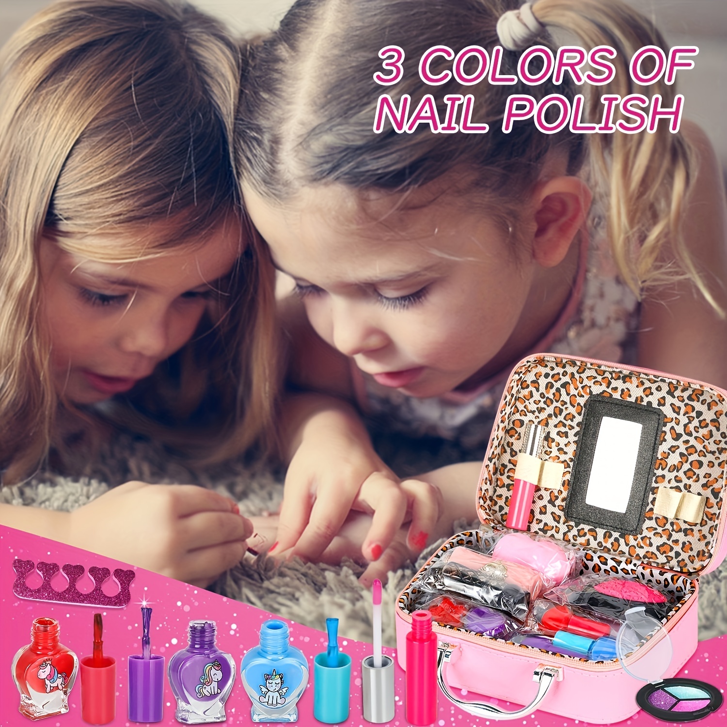 Kit de maquillage pour enfants, lavable, sûr, non toxique, cadeaux
