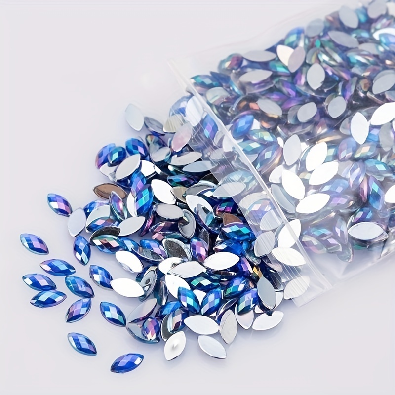Crystals Ab Nail Rhinestones Mixed Colorful Round Beads - Temu