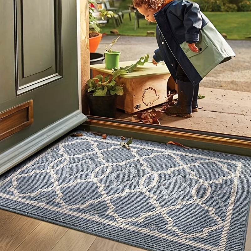 iOhouze Indoor Outdoor Doormat, 32 x 20 Non-Slip Grey Outdoor