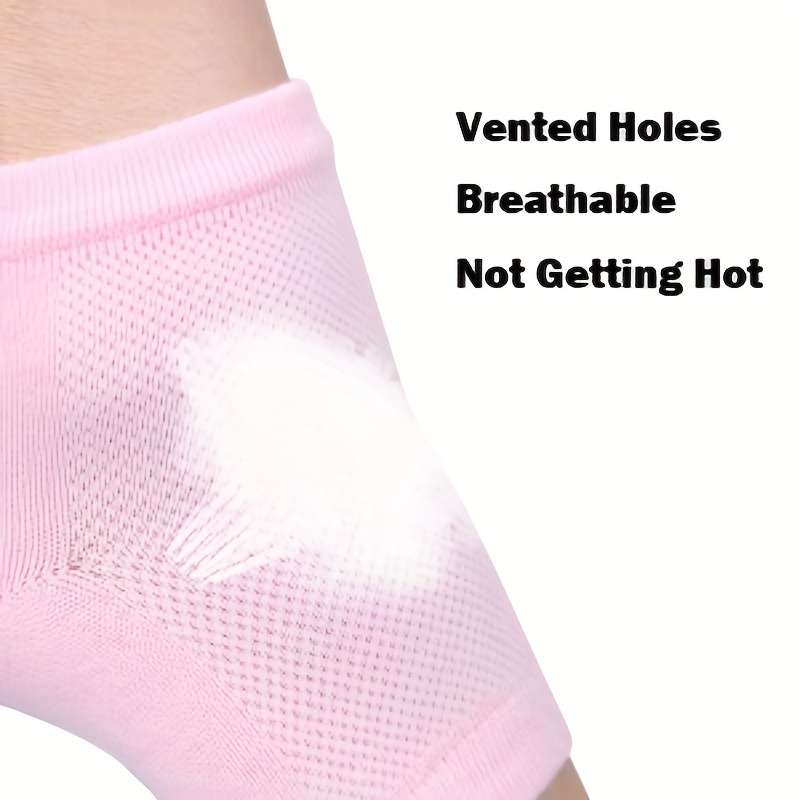Vented Moisturizing Socks Lotion Gel for Dry Cracked Heels, Spa Gel Socks  Humectant Moisturizer Heel Balm Foot Treatment Care Heel Softener