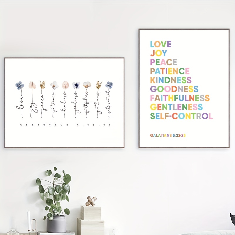 Wall Art Print, Peace, love and joy