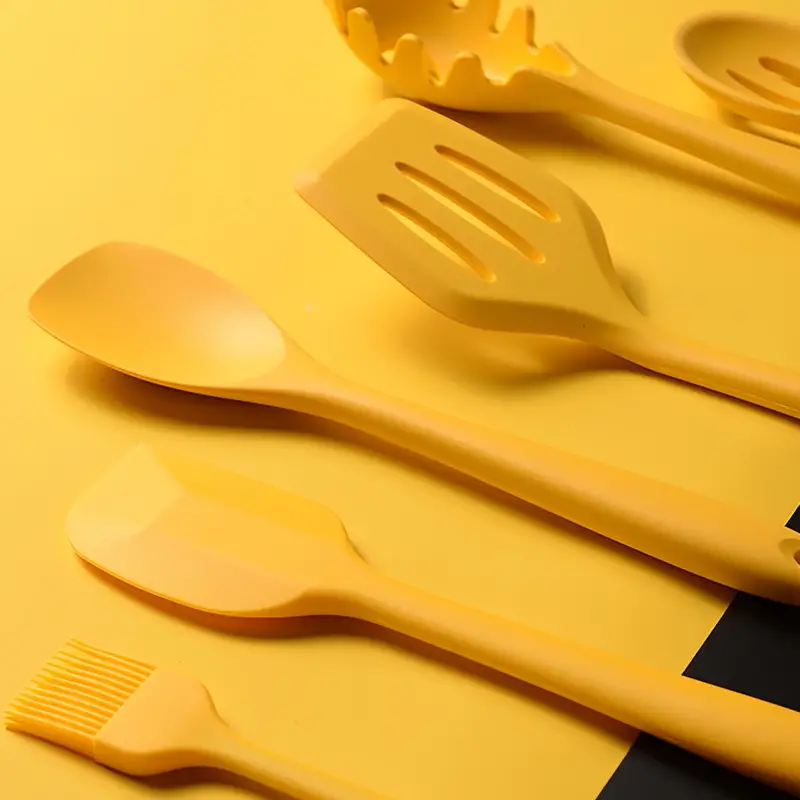 Yellow Kitchen Utensils Silicone Baking Tools Kitchen - Temu