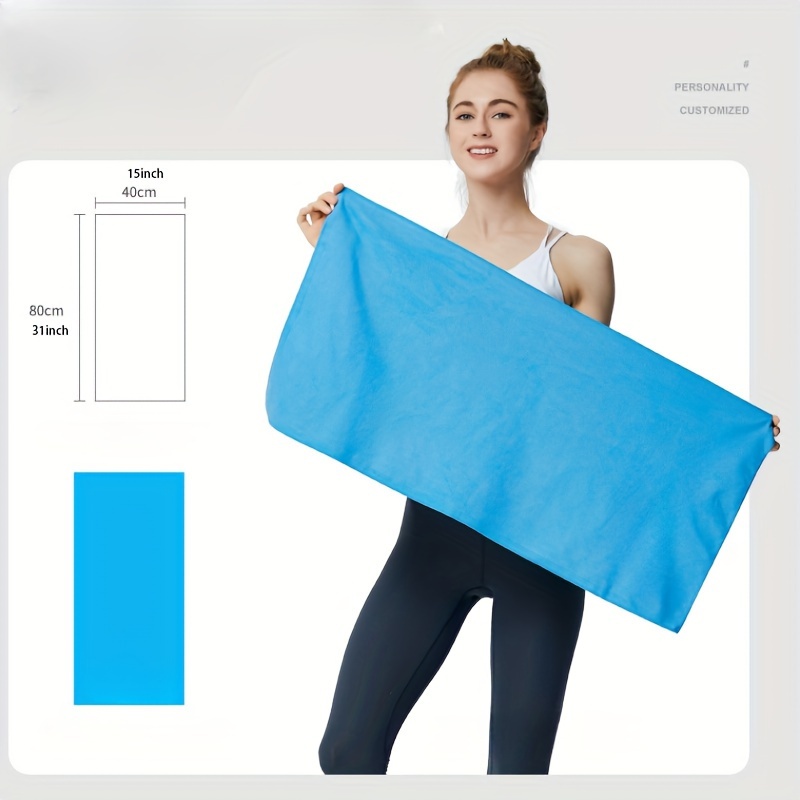 Double sided Velvet Quick Drying Towel Set Sports Beach - Temu Canada