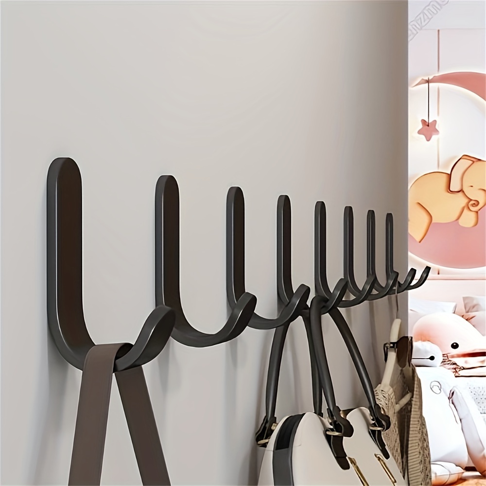 Multi-Purpose Hooks Cable Organizer Double-Sided Adhesive Wall Hooks  Waterproof Towel Hooks Stickers Kitchen Bath Door Hooks