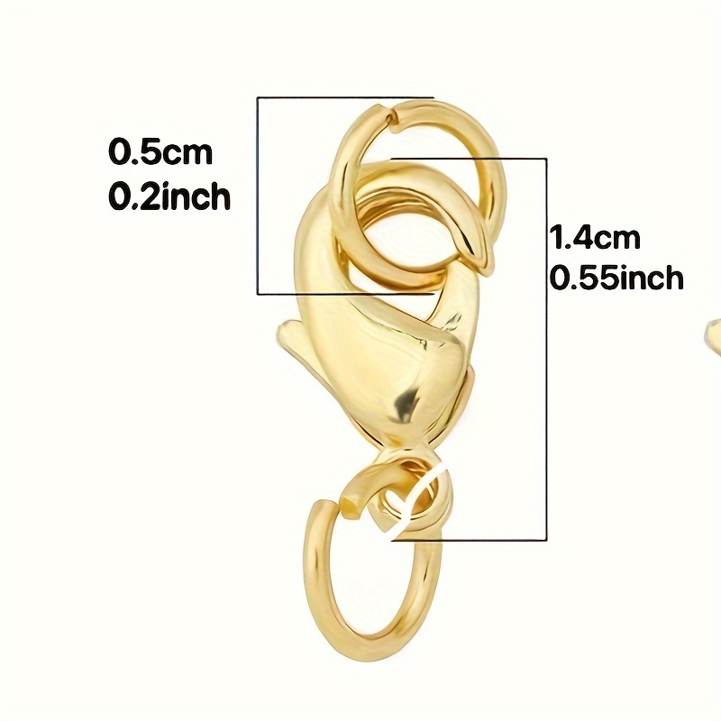 10-15mm stainless steel lobster clasps double