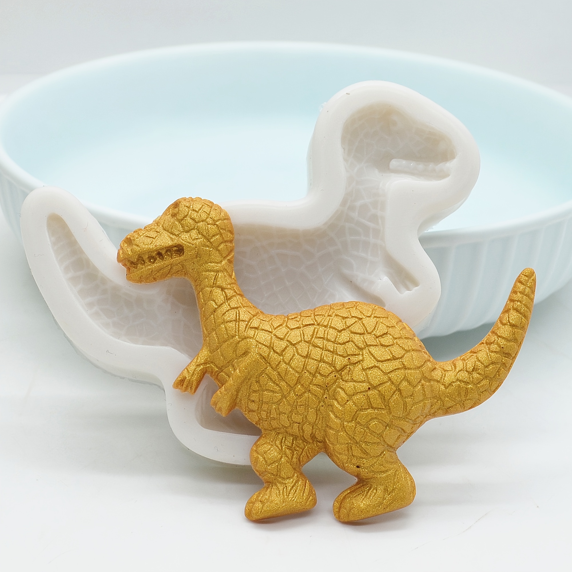 3D Dinosaur Molds Silicone DIY Aromatherapy Plaster Candle Ornaments Soap  Craft Mold Reusable Chocolate Candy Mould