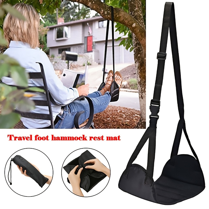 Portable Travel Airplane Footrest Adjustable Accessory
