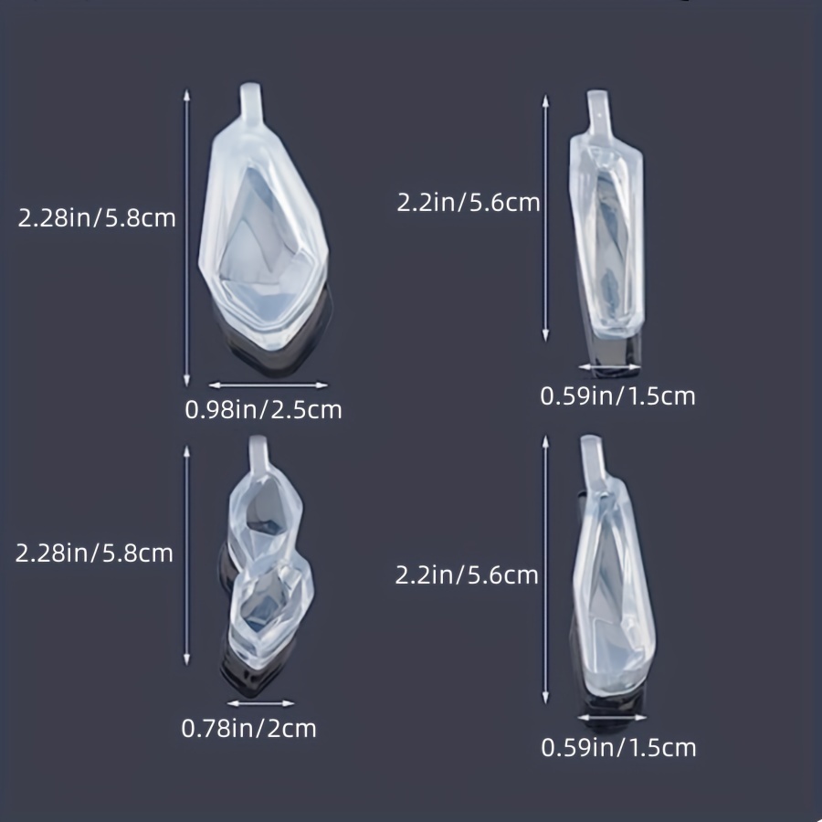 8-cavity Pendant Resin Mold Resin, UV Resin, Resin Molds, Silicone