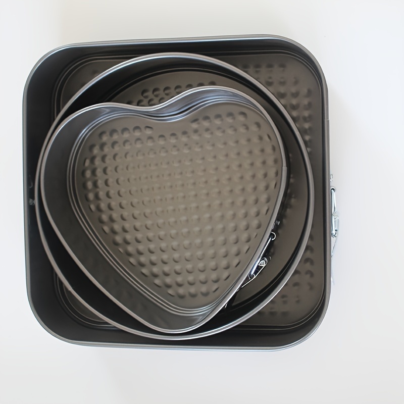 Heart Shaped Springform Cake Pan, Stainless Steel Removable Bottom Baking  Cake Mold, Loose Bottom Baking Pan, Oven Accessories, Baking Tools, Kitchen  Gadgets, Kitchen Accessories - Temu