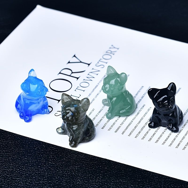 1pc French Bulldog Crystal Carved Stone Animal Figure Ornaments For Gift  Healing Stone Bare Stone Crystal Ornaments For Home Room Decoration | Shop  Now For Limited-time Deals | Temu