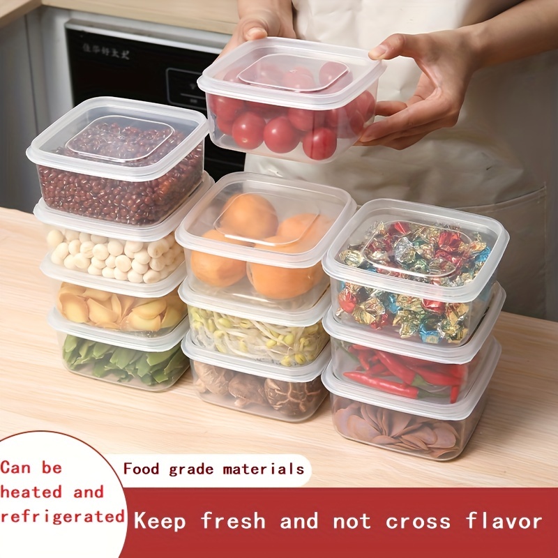 Microwavable Divided Food Storage Containers With Airtight Lock Lid