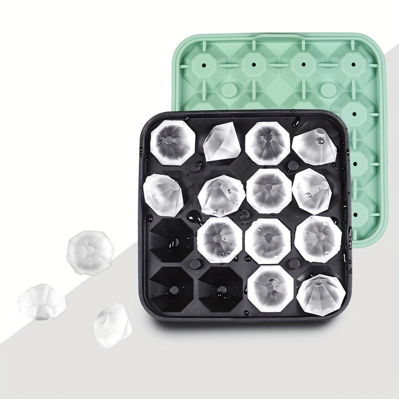 Silicone Ice Cube Tray Food Grade Round Diamond Design - Temu