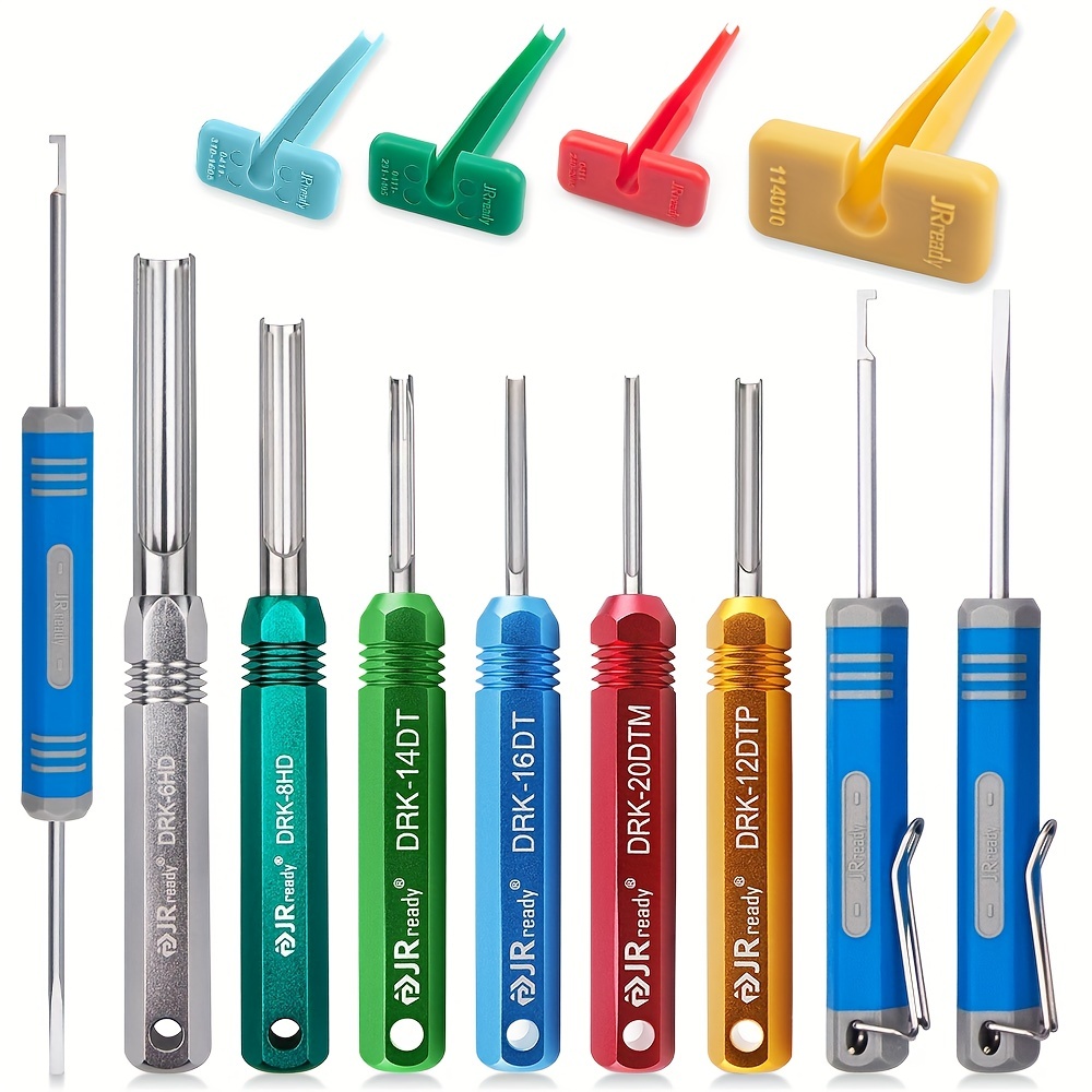 7pc Deutsch Terminal Release/Removal Tool Kit - 4, 8, 12, 14, 16, and – Tool  Guy Republic