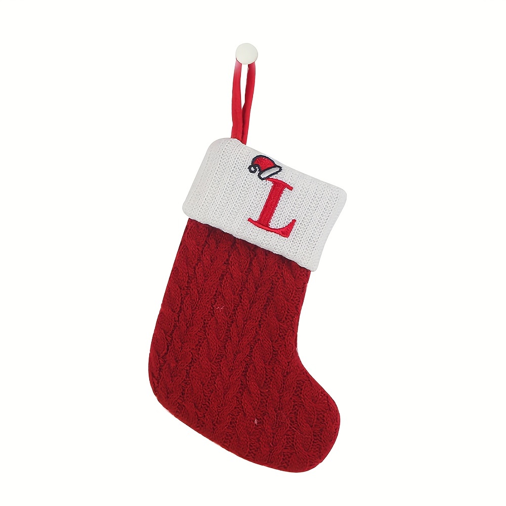 Knit Monogram Christmas Stocking Red B - Wondershop™