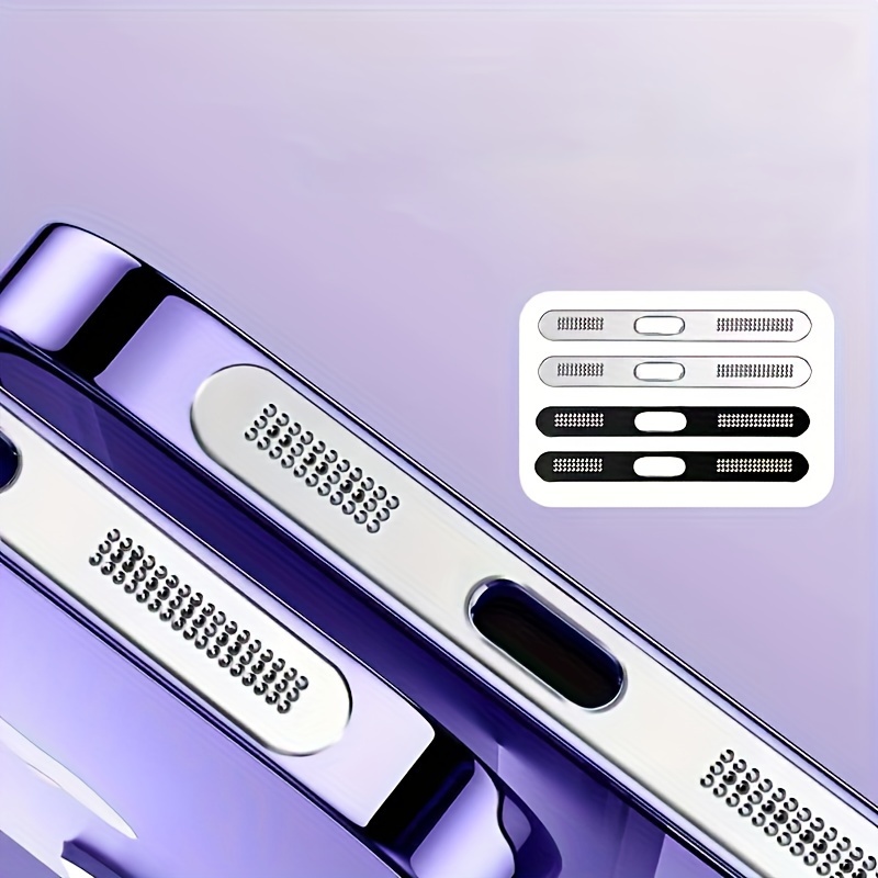 Tapones antipolvo compatibles con iPhone 7/8/X/XS/XR/11/12, kit de cepillo  de limpieza de puerto de teléfono, cepillos de limpieza para altavoces de