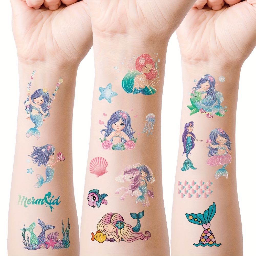 Ariel Birthday Party Supplies, 34Pcs Temporary Tattoos Party Favors,  Removable Tattoo Stickers for Goody Bag Treat Bag Stuff for Girls Little  Mermaid Party Decorations - Yahoo Shopping