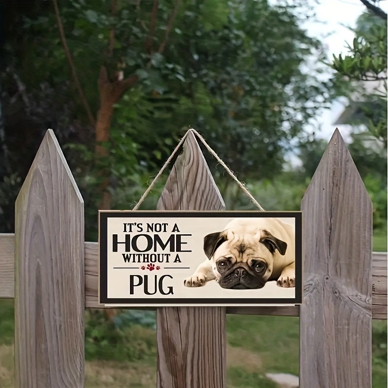 Pug Dog Hanging Ornaments, Dog House Pet Accessories, Dog Tag Crafts - Temu