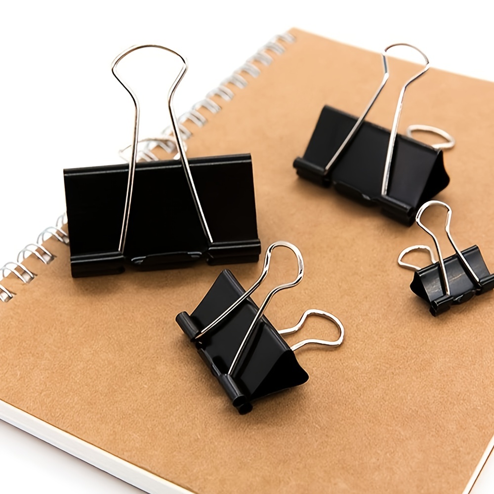 Extra Large Binder For Office Paper Clip Black Clip Office - Temu