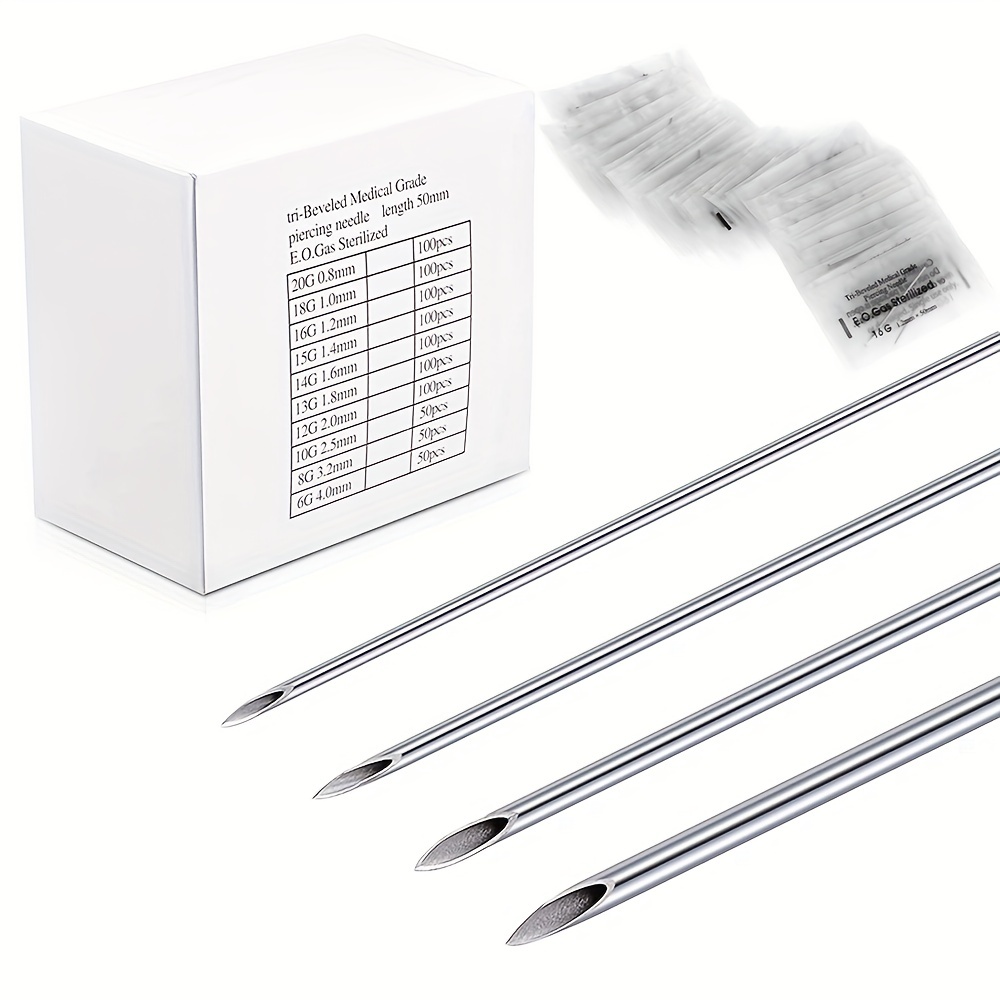 Hollow Sterile Body Pierce Gauge Piercing Needles 12 14 16 18 20g