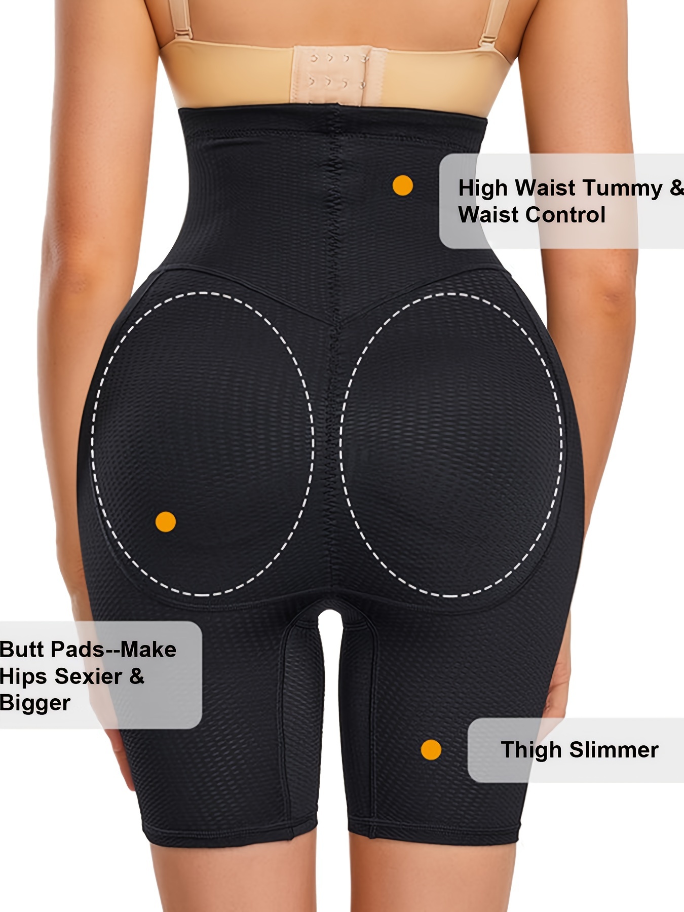 Plain High Removable Butt Pads Shaping Shorts Butt - Temu