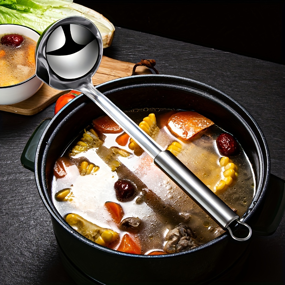 Stainless Steel Hangable Hot Pot Ladle Slotted - Temu