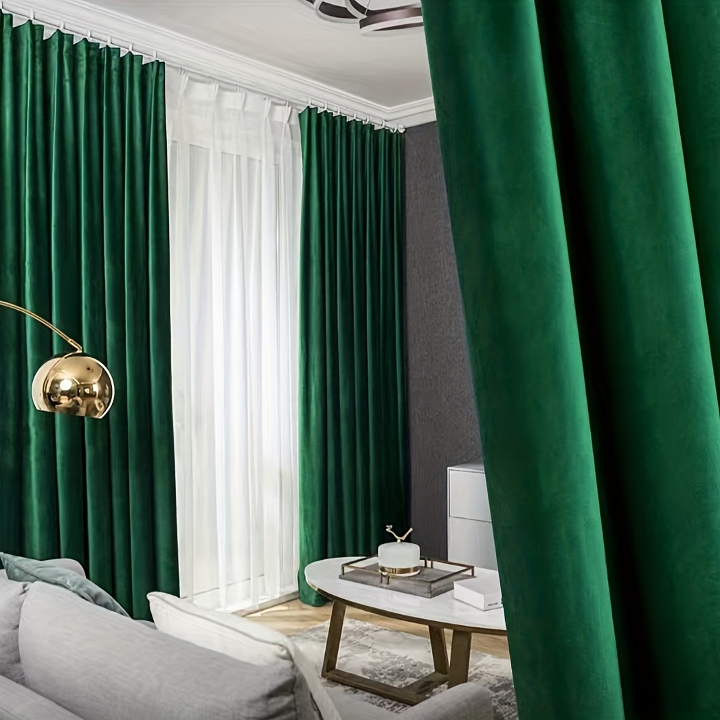 cortinas terciopelo de holandés estilo nórdico 1par – Mundoliving