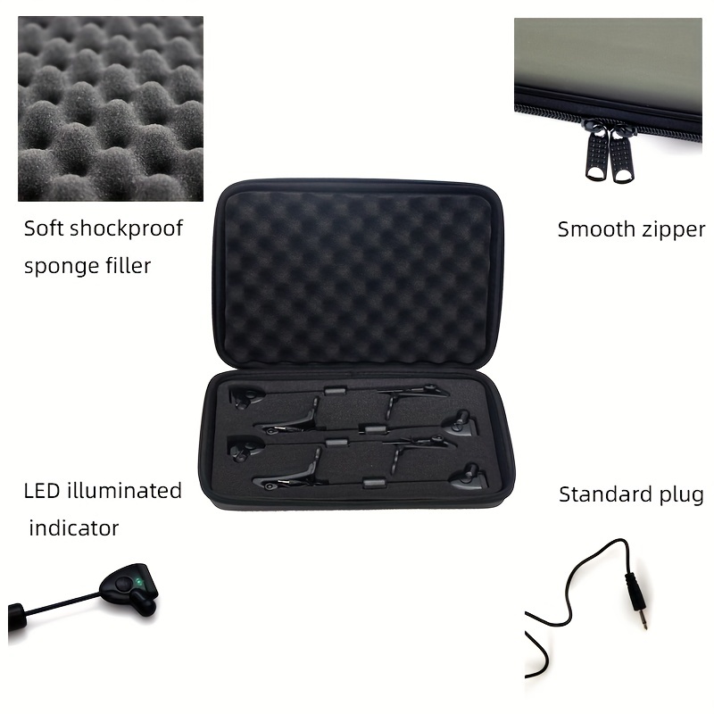 Waterproof LED Carp Fishing Alarm Set with Illuminated Indicator