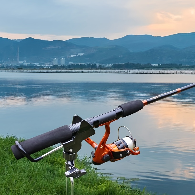 Durable Folding Aluminum Fishing Rod Holder Securely Holds - Temu