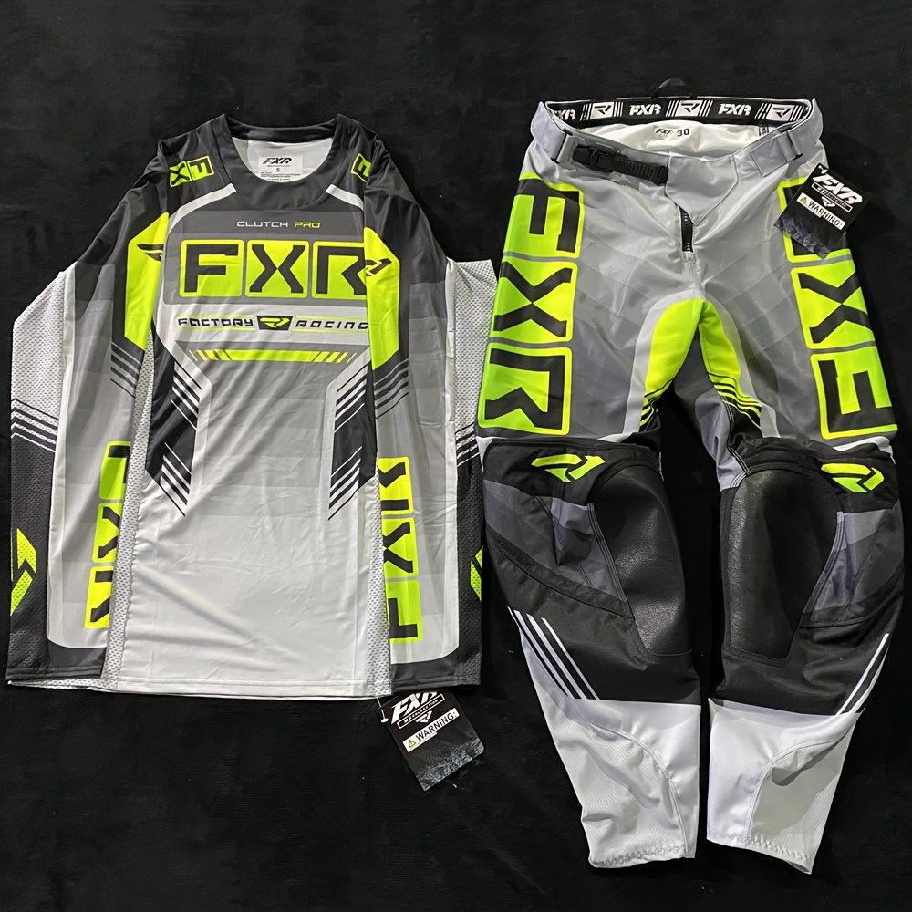 Conjunto de Jersey y pantalones de Motocross para hombre, traje de carreras  de montaña, Enduro, MX, ATV, MTB