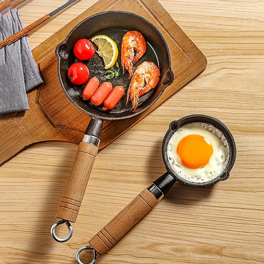 143 4-Hole Egg Frying Pan 4-Mold Pan Non-Stick Frying Pan 4-Cup Egg Frying Pan Maifan Stone Coating Egg Cooker Pan Compatible Wit
